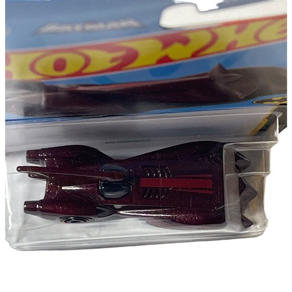 Hot Wheels Batmobile Burgundy Batman 2024 Mainline DC Comics 137/250 Car - Picture 8 of 8